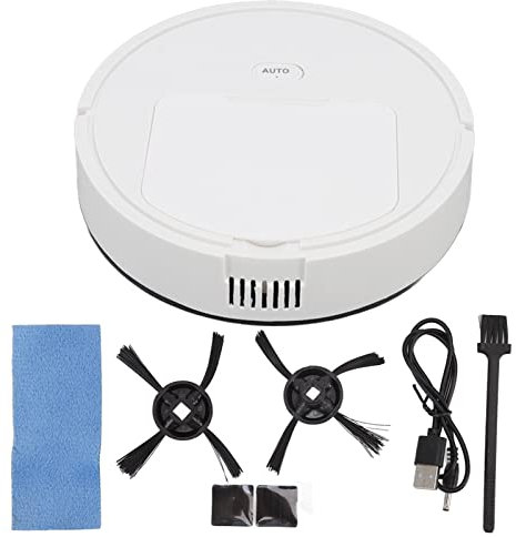 Qcwwy Aspirador Robot, 3 en 1 Limpiador de Barredora Automática para el Hogar Barredora Inteligente de Alta Función con Trapeador y Cepillo Máquina Barredora de Succión Fuerte para el Hogar