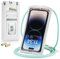 Casecond Handytasche zum Umhängen Universal Handy Tasche Kleine Umhängetasche Damen mit Handykette für iPhone 14 13 12 11 Pro Max XR Samsung Z Flip 4 S23 Ultra Plus Xiaomi Redmi Bis zu 7.3 Weiß
