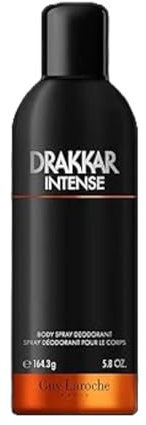 Guy Laroche Drakkar Intense, Deodorante Uomo Spray, Sensuale e Profondo, Fragranza Maschile e Fresca, Con Bergamotto, Lavandin e Muschio, 200ml