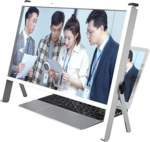 21 Laptop Computer Screen Magnifier For Reading 3x Ultra-clear Magnifier Protector Holder Portable Foldable Angle Free Adjustment, Desktop Physical Magnifying Glass Stand