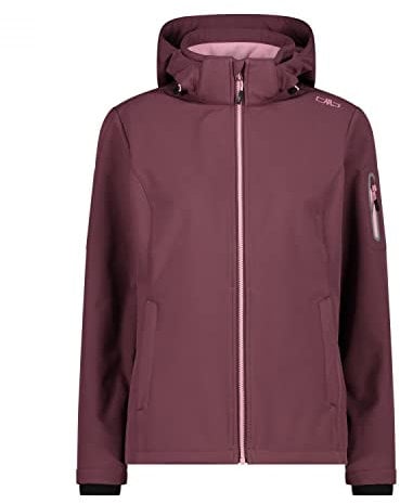 CMP Damen Softshell Hoodie Jacke, Plum, 38