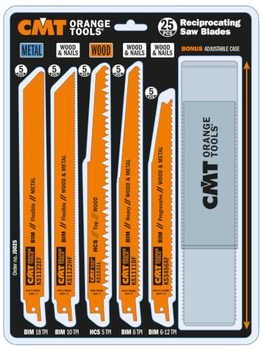 CMT ORANGE TOOLS JS025-25-Stk SÄGEBLÄTTER GESETZT
