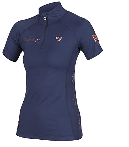 Aubrion Shires Team Womens Short Sleeve Baselayer - Navy Blue XL
