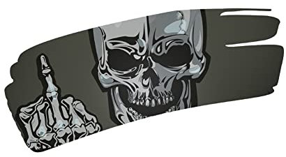 iSpchen Autoaufkleber Halloween Horror Teufel Schädel Aufkleber 3D Skull realistische Totenkopf Aufkleber Autofenster Heckscheibe Aufkleber Karosserie Stoßstange Styling Dekoration Sticker