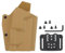 ACEXIER K.ydex Taktisches Holster Leichtgewicht für G1ock17/19/19X/45 mit TLR-1 Taschenlampe Pistole Holster Schnellverschluss Q.LS Kit Airsoft Ausrüstung (Tan)