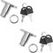 ZONADAH Cerradura de puerta corredera de 23 mm, práctica cerradura de cilindro con llave, cerradura de armario para cajones, oficina, archivador, aleación, herrajes para muebles, 2 unidades