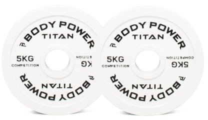 BODYPOWER TITAN Calibrated Cast Iron Olympic Plate 5kg (x2)