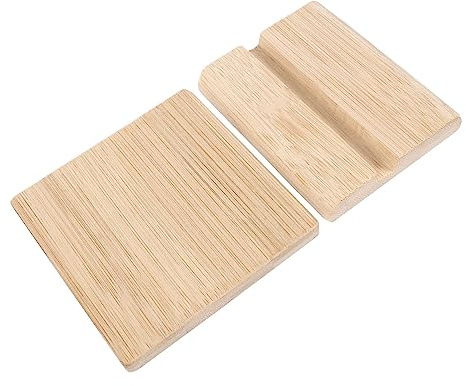STOBOK 3sets Payment Standing Board Bamboo Display Plate Identification Retail Store Price Tag