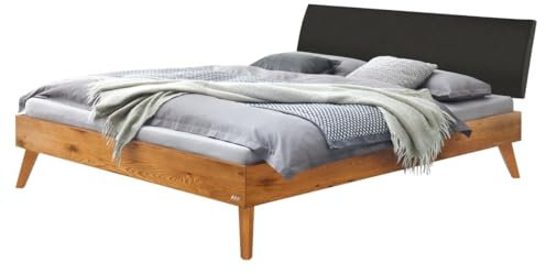 Hasena Trento Bett Caprile 25 Wildeiche Kopfteil Smoke 200x200