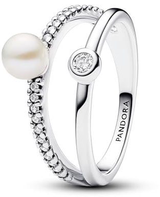 PANDORA Sterling silver Mixed stone White 193147C01