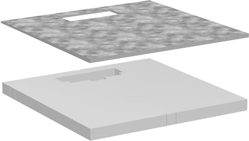 hansgrohe RainDrain Board - Befliesbares Duschelement 1000x1000 mm, Installationshelfer bodenebene Dusche, für Fertigsets RainDrain Flex (Bodenmontage) bis 1000mm & RainDrain Original 900mm, 56256000