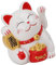 Chat Porte-Bonheur, 5,5 Pouces, Chat Porte-Bonheur, Chat d'argent, Bras ondulé électrique, Chat Porte-Bonheur Chinois, Chat Porte-Bonheur Japonais, Bras agitant, décoration de Chat (MLY11020-1 Blanc)