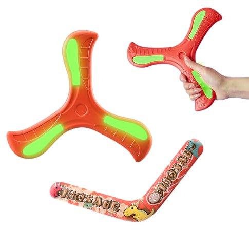 liuer 2PCS Bumerang für Kinder,Zurückkehrende Boomerang,Rückkehr Boomerang-Sportspielzeug,Schnell Fangen Bumerang Rückkehr Bumerang Flugspielzeug für Kinder Flying Boomerang Geschwindigkeit (B)