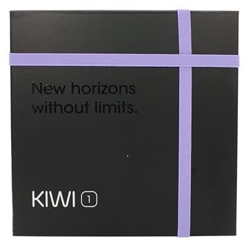 KIWI 1 Gift Box - Cofanetto Regalo con Sigaretta Elettronica KIWI 1 Starter Kit, 3 Pod Ricaricabili, 20 Cotton Tips Classic, 1 Silicon Case (Space Violet)