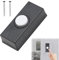 Pulsante campanello, pulsante campanello cablato, pulsante campanello cablato, pulsante campanello cablato universale con 2 viti (nero)
