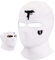 BBTO Gestrickte Skimaske Winter Sturmmaske Ski Sturmhaube mit 2 Löchern Ski Gesichtsabdeckung für Draußen Outdoorsports Radfahren Snowboarden Radfahren Motorradfahren(Weiß,Waffe und Herz Gebrochen)