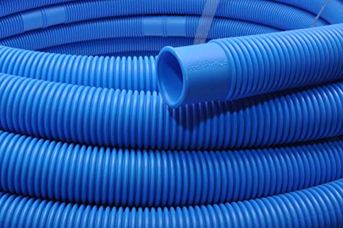 Pool-Profi24.de Poolschlauch ⌀32 mm Schwimmbadschlauch mit Muffen, Pumpenschlauch für Schwimmbecken, Saugschlauch, Solarschlauch (blau, 10,5m, 32mm)