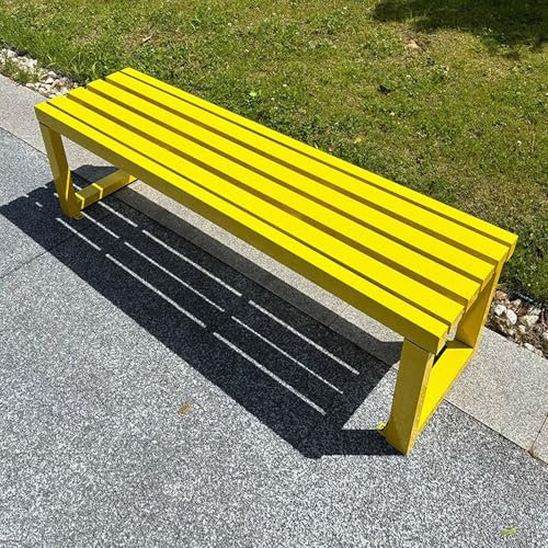 LINLIUA Gartenbank Metall Wetterfest Sitzbank für 2-3 Sitzer, Gartenmöbel bis 400kg belastbar, für Garten, Balkon, Terrasse, Außenbereich B6 100 * 40 * 45cm