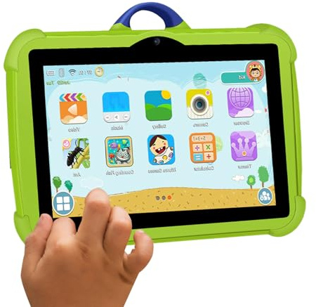 Tablette PC 7 Pouces, Batterie 4000 MAh | Tablette pour Enfant Haute Résolution De 7 Pouces | Tablette PC Légère, Tablette Polyvalente pour Regarder des Films, Prendre des Photos,Tablette Haute Résol