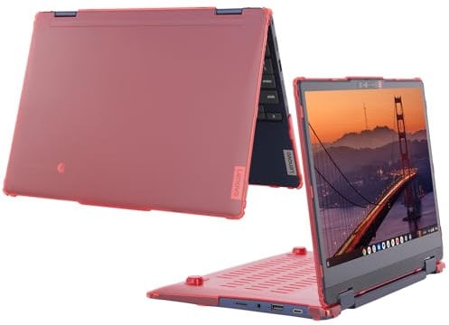 mCover Case ONLY Compatible for 2023-2025 12.2 Lenovo IP Flex 3 Chrome 12IAN8 Convertible Chromebook Laptops (NOT Fitting Other Lenovo Models)- Red
