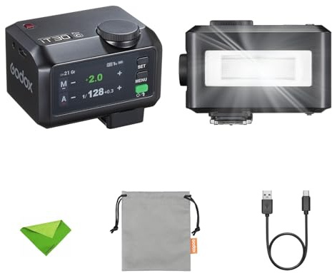 Godox iT30Pro C iT30Pro-C TTL Flash for Canon Camera, GN15 1.5s Recycle Time, 560 Full Power Flash, 1/8000 HSS, 2.4G Wireless, Built-in Lithium Battery, 2.8″ Full-Color Touchscreen Speedlight (Black)