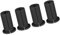 Wandscheibe, 4 -Stück -beständiges 4 Stück resistantes Kabel (Black)
