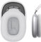 Cuscinetti auricolari di ricambio per cuffie – Set di 3 pezzi con 2 cuscinetti auricolari in ecopelle grigio argento e 1 fascia grigia compatibile con Apple AirPods Max