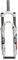 Forcella ammortizzata MTB 26 27,5 29 pollici 100 mm di escursione Forcelle ammortizzate per mountain bike Regolazione del rimbalzo 1-1/8 28,6 mm Blocco manuale dritto (Colore: Bianco Rosso, Dimensioni