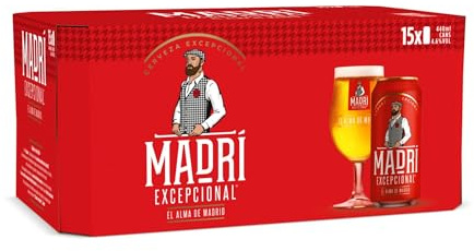 Madri Excepcional Lager Beer 15 X 440 Ml (cans)