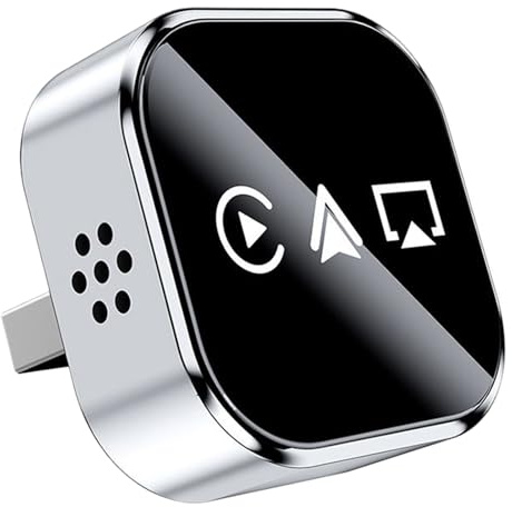 Duplicación De Pantalla Del Teléfono Al Coche,Convertidor De Vídeo Para Automóvil - Adaptador De Video De Cable A Inalámbrico Para Pantalla De Coche,Para Audio, Enlace De Vehículo, Emparejar, Ver Pelí