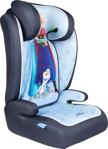 Tataway Disney Frozen I-Size R129- Seggiolino Auto Bambini 15-36 Kg (3,5-12 Anni), 100-150 Cm, Gruppo 2/3, Si Installa Con Cintura A 3 Punti, Azzurro.