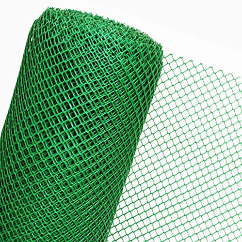 HaGa® Zaun Gartenzaun Geflügelzaun in 1,2m Höhe Masche 20mm grün (Meterware)