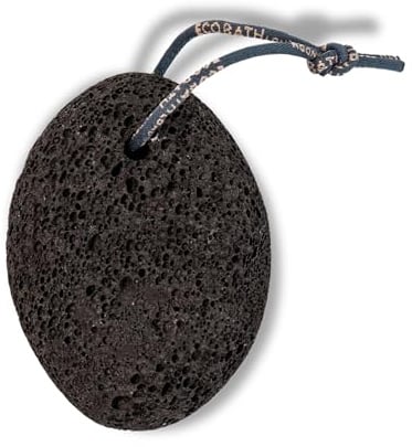 Eco Bath London Natural Pumice Stone - Premium Foot Scrubber for Dead Hard Skin and Callus Removal, Pumice Stone for Feet (Black)