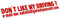 Decus Dont Like My Driving EAT Shit Fuck Yourself L 1684 (rot) // Sticker OEM JDM Style Aufkleber