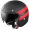 Bogotto V587 Crono Carbon Jethelm, schwarz matt/rot, L
