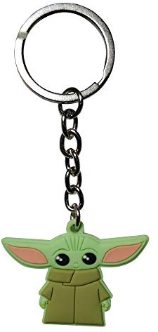 Difuzed Herren Mandalorian-The Child Rubber Keychain Schlüsselanhänger, grün, Einheitsgröße