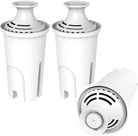 APPLIANCEMATES Paquete de 3 filtros de repuesto OB03 para jarra Brita 35503, 35516, 35557, 107007 compatibles con dispensadores estándar Brita Lake, Capri, Atlantis, Bella, Slim