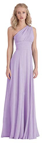 Lecureler Convertible Prom Bridesmaid Dress Lilac Size 12