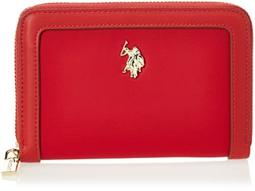 U.S. POLO ASSN. Houston Zip Around Wallet Red