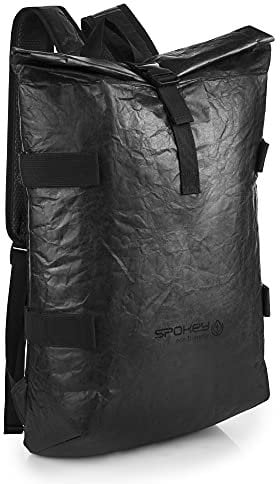 Spokey ECO Spider ökologischer Rucksack 15 l Volumen, 28 x 10 x 65 cm, belastbar bis zu 15 kg, aus recycelbarem Tyvek-Stoff, innen Iso-Schicht mit Aluminium und PE-Schaumstoff