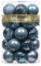 KI Store 30 pezzi Palline di Natale 6cm grigio Albero di Natale Ornamenti di Decorazione infrangibile addobi per Appendere Natale Decorazioni Festival Decorazioni Natalizie