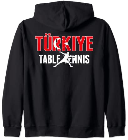 Turkiye Tischtennis-Fans Trikot Türkei Ping Pong Liebhaber Kapuzenjacke