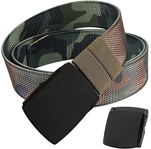 TENINE 2 in 1 Wendegürtel für Herren Frauen, Herrengürtel Umkehrgürtel Doppelseitiger Lässige Unisex Taktischer Gürtel Einstellbare Metall & YKK Schnallen, 1 Gürtel 2 Farben