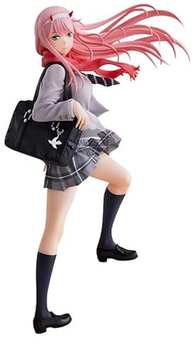 Ldruieu 02 Zero Two Figur Darling in The Franxxx Anime Figuren 21cm PVC Actionfiguren Sammlerstücke Statue Desktop Dekoration Geschenk für Anime Fans