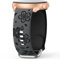 AMSKY Deux Tons Floral Bracelet Compatible avec Samsung Watch 7/4/6/5 40mm 44mm, Galaxy Watch 6/4 Classic 43mm 47mm 42mm 46mm, Watch 5 Pro 45mm, Watch 3 41mm, Gravés Bracelet 20mm en Silicone Femme