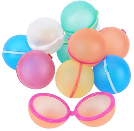 FLYAMAPIRIT Wasserbomben Magnet Wiederverwendbare Silikon Wasserballons Bomben Magnetische selbstschließende Wasserbomben Set Spritzbälle für Poolparty im Freien, Sommerwasserspielzeug (12 Stück)