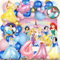 Prinzessin Geburtstag Deko 4 Jahre, Prinzessin Ballon, Prinzessin Hintergrund, Folienballon Prinzessin, Helium Luftballons Prinzessin, Prinzessin Party Deko Kindergeburtstag für Mädchen