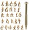 Alloy Letter Rhinestone Nail Charms Pendant A-Z Alphabet Crystal Dangle Nail Charms Nail Tips for Gold Nail Jewelry D