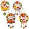 Bastelset Weihnachten Kinder,4 Filz Bastelset Kinder Winter,Weihnachtskranz Bastelset Beleuchtet,Weihnachten Basteln Kinder,Weihnachts Basteln Anhänger für Kinder,DIY Türkranz für Tür Haustür Fenster