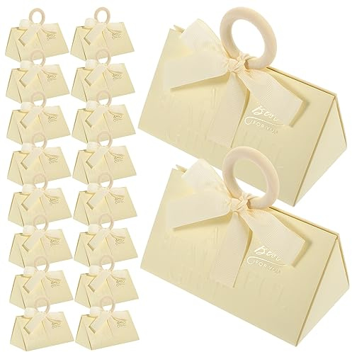 FRCOLOR 1 Satz Dreiecks-hochzeits Schachtel Kosmetiktücherboxen Kuferek Na Kosmetyki Ornament Box Boxen Mit Deckel Kleine Kisten Schachteln Für Kleine Geschenkboxen Stoff 20st